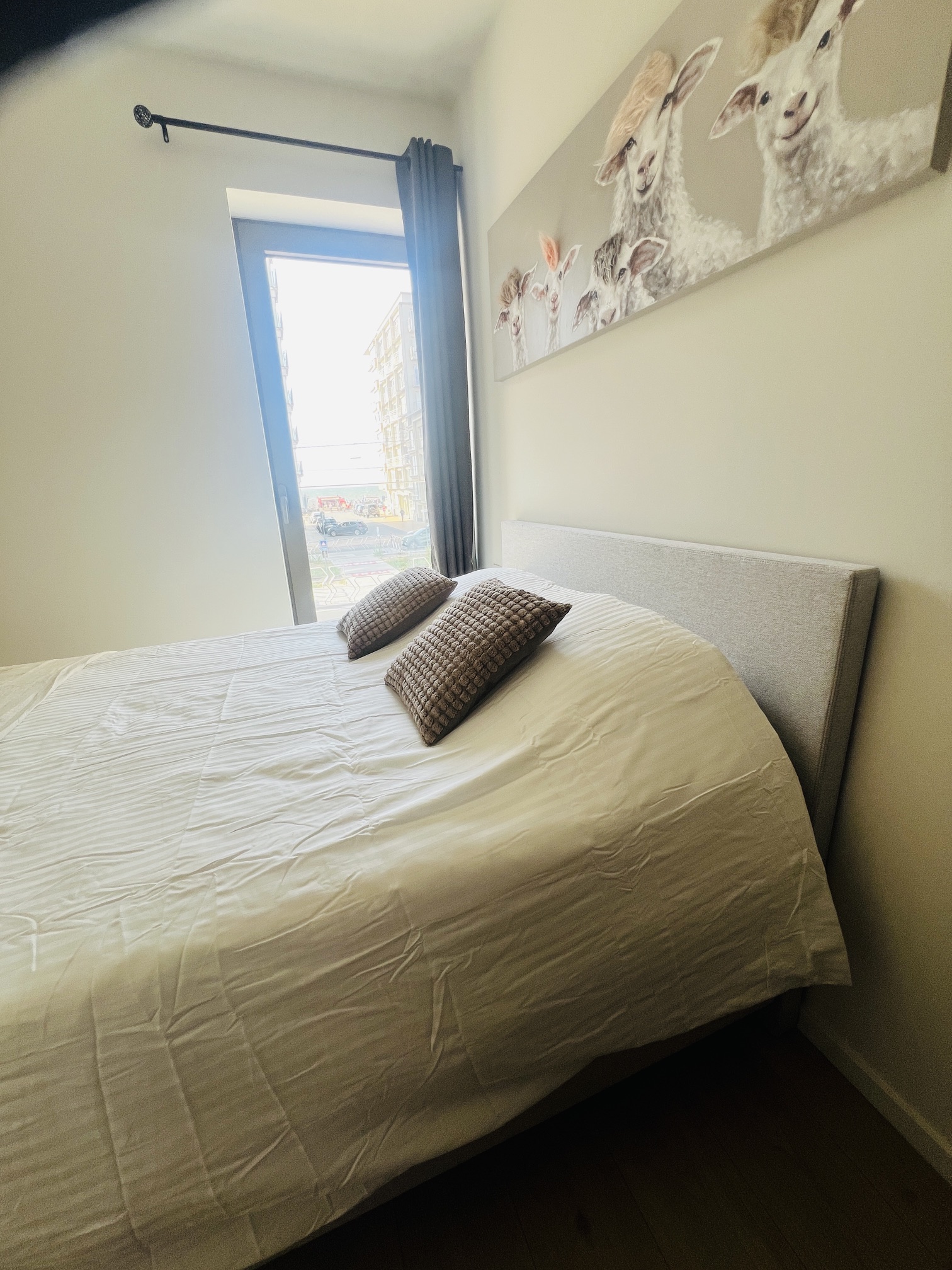 slaapkamer 2 met in de gang de 2e badkamer